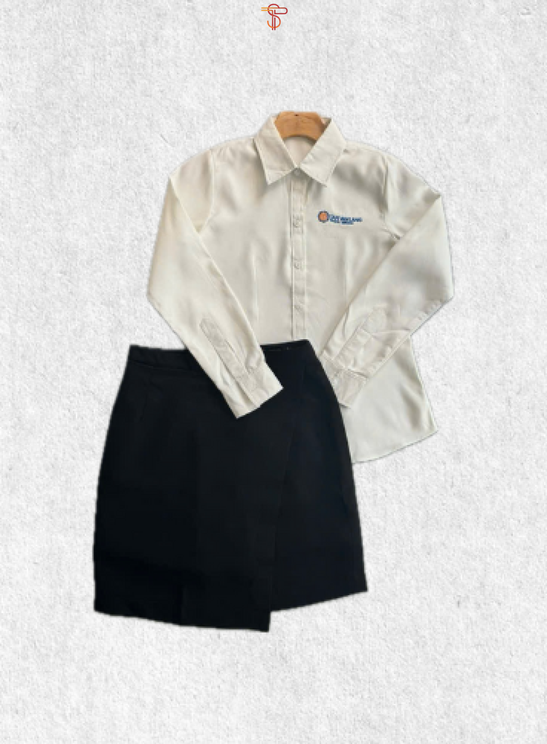 Custom-made uniforms for female employees.