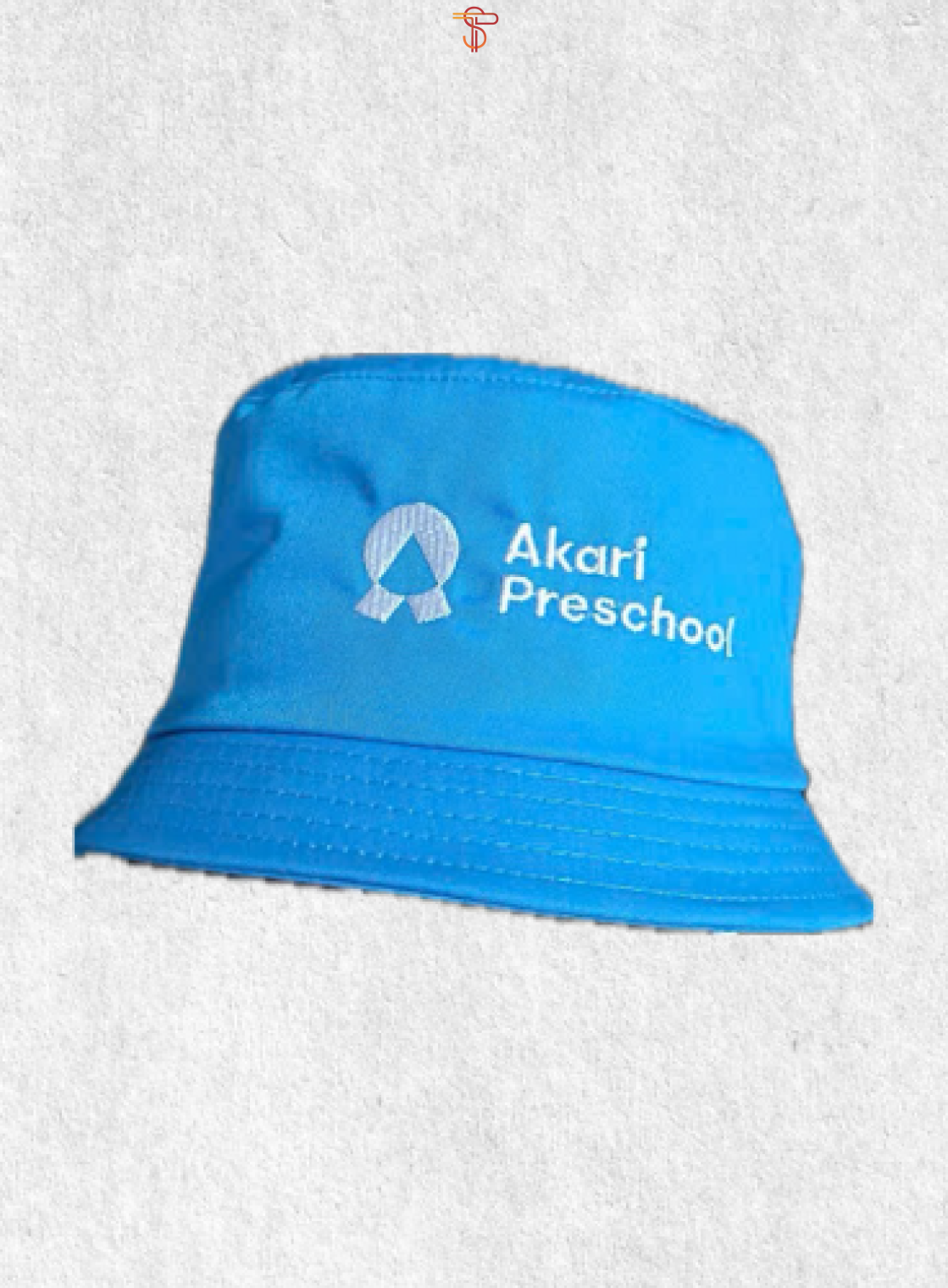 Brim hat embroidered letters (custom on request)