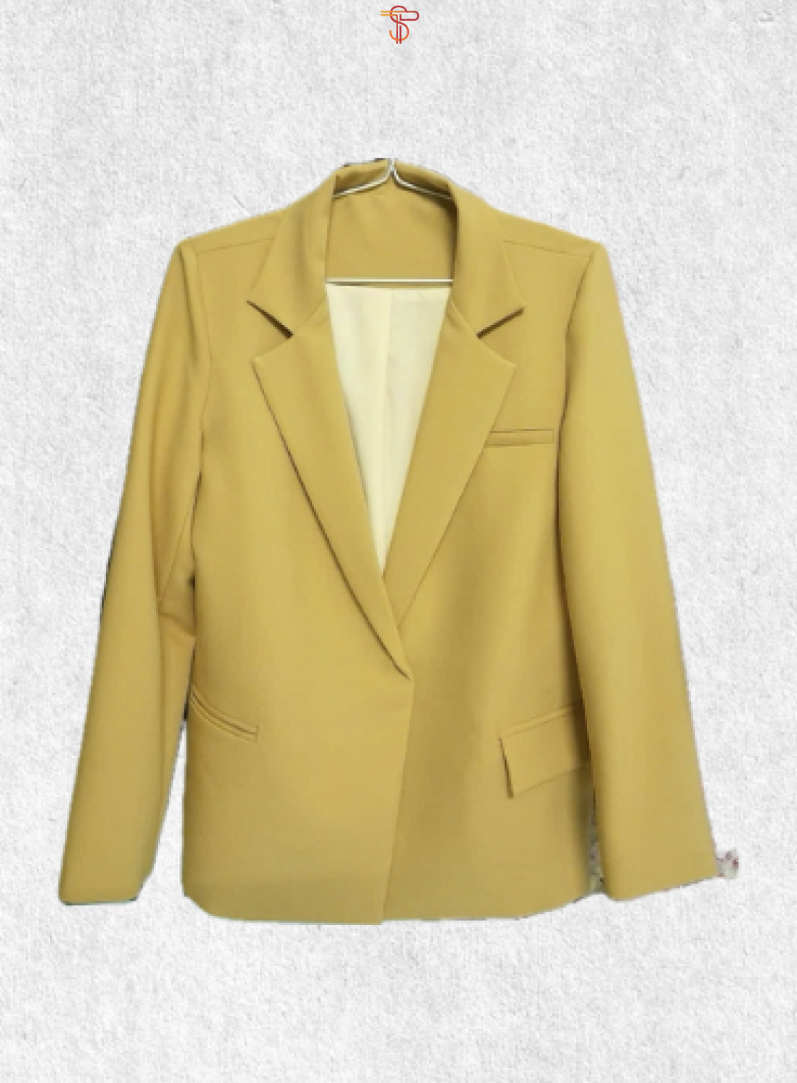 Women's formal blazer - yellow