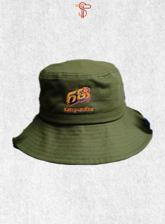Brim hat with printed letters and optional designs