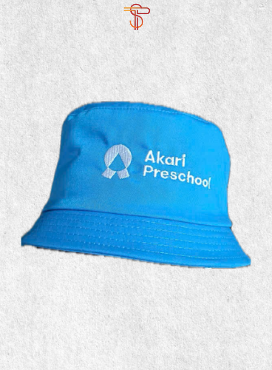Brim hat embroidered letters (custom on request)