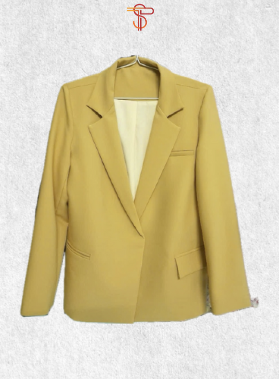 Women's formal blazer - yellow